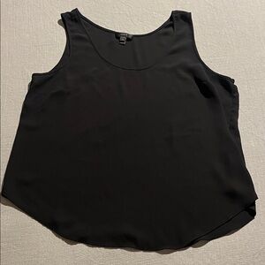 J. Crew Classic Black Sleeveless Blouse